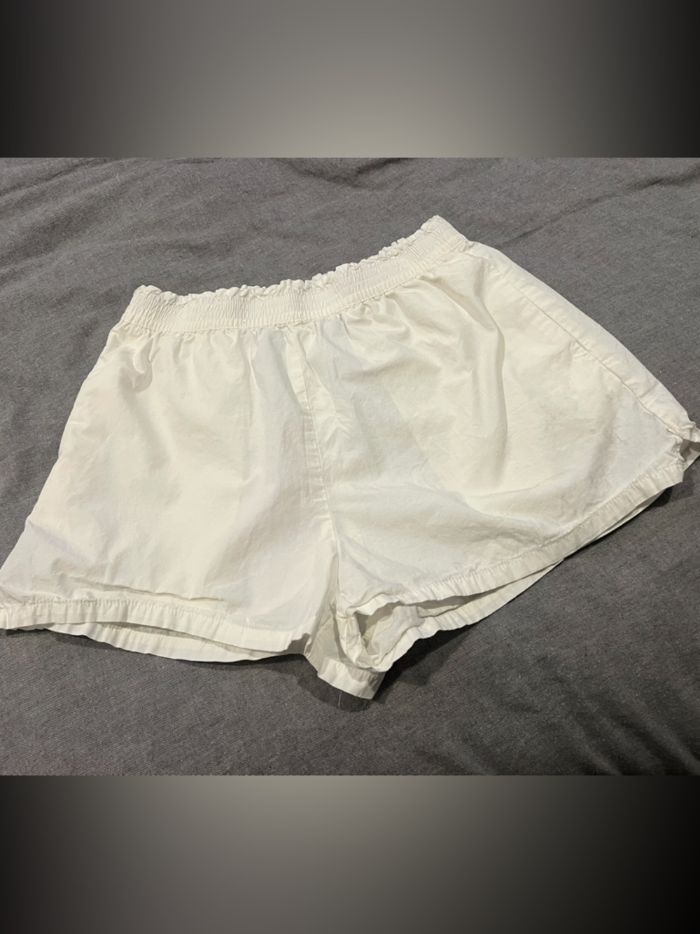 Joe Boxer White Elastic-Waist Athletic Lounge Shorts
